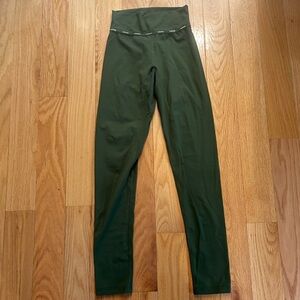 Lounge green logo leggings | S
